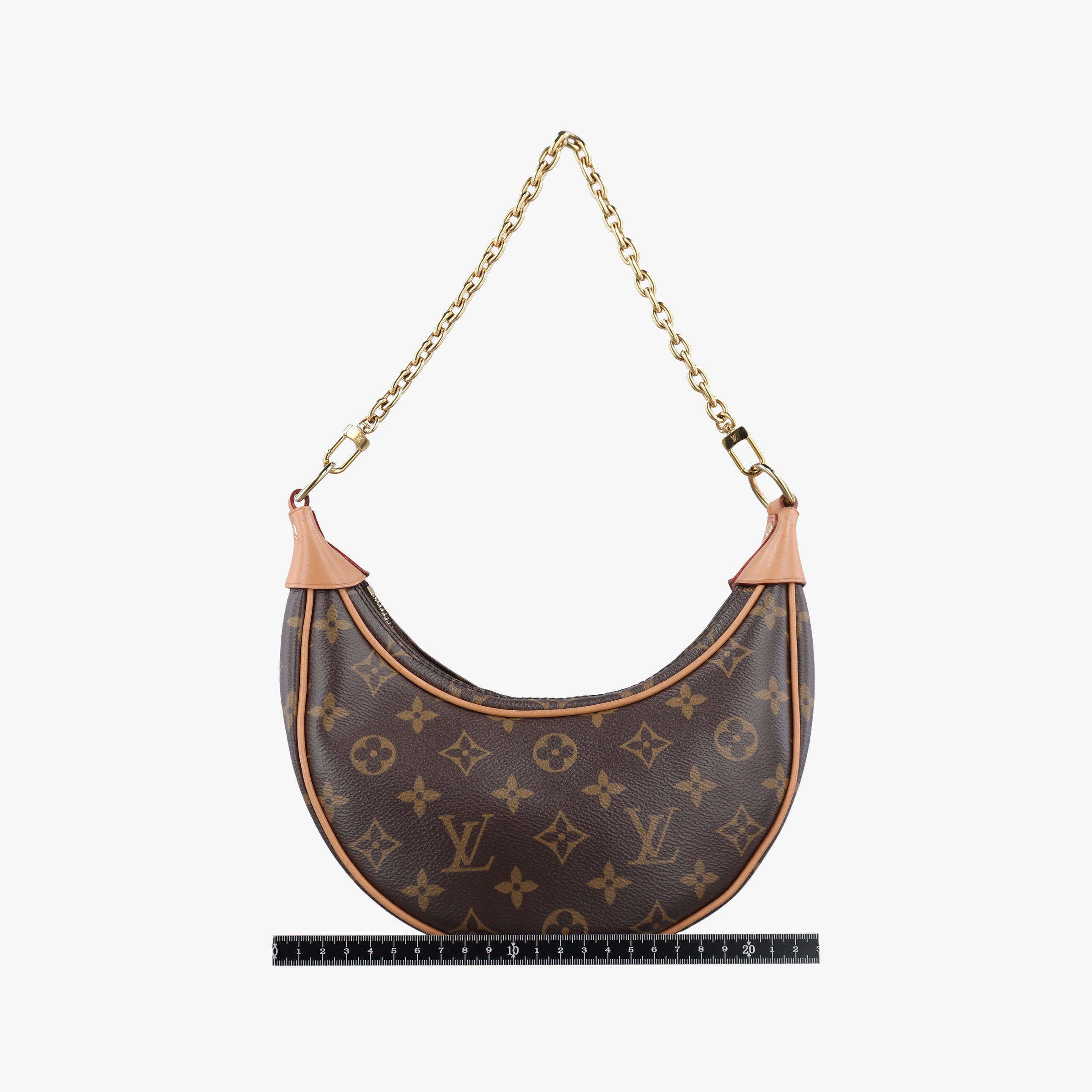 Pre-owned Louis Vuitton LOOP Brown×Beige Monogram Canvas M81098 shoulderbag | stylenewstar