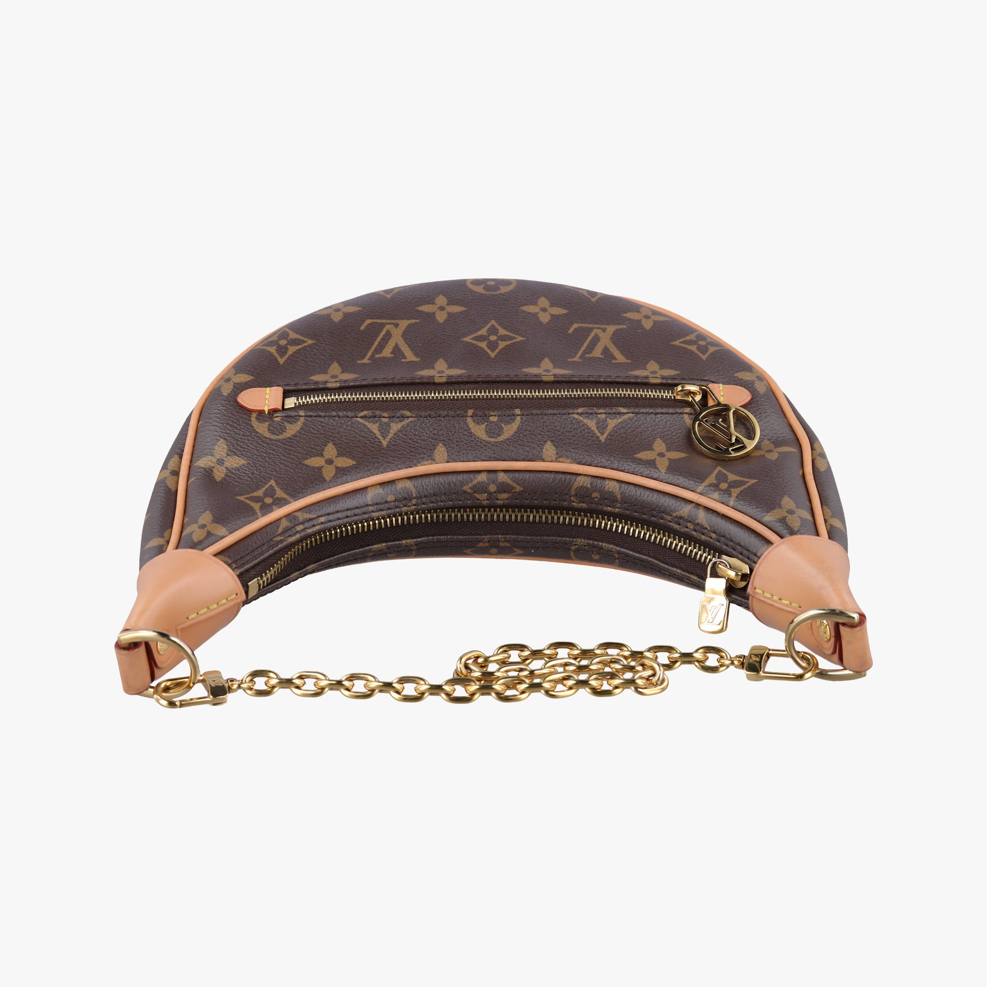 Pre-owned Louis Vuitton LOOP Brown×Beige Monogram Canvas M81098 shoulderbag | stylenewstar