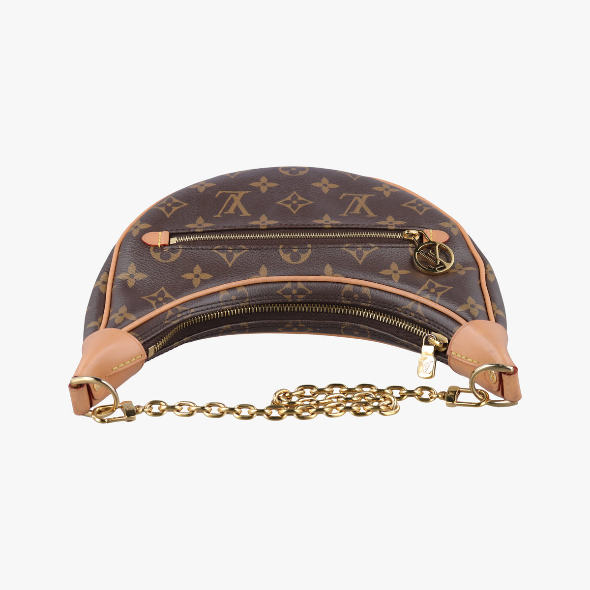 Pre-owned Louis Vuitton LOOP Brown×Beige Monogram Canvas M81098 shoulderbag | stylenewstar