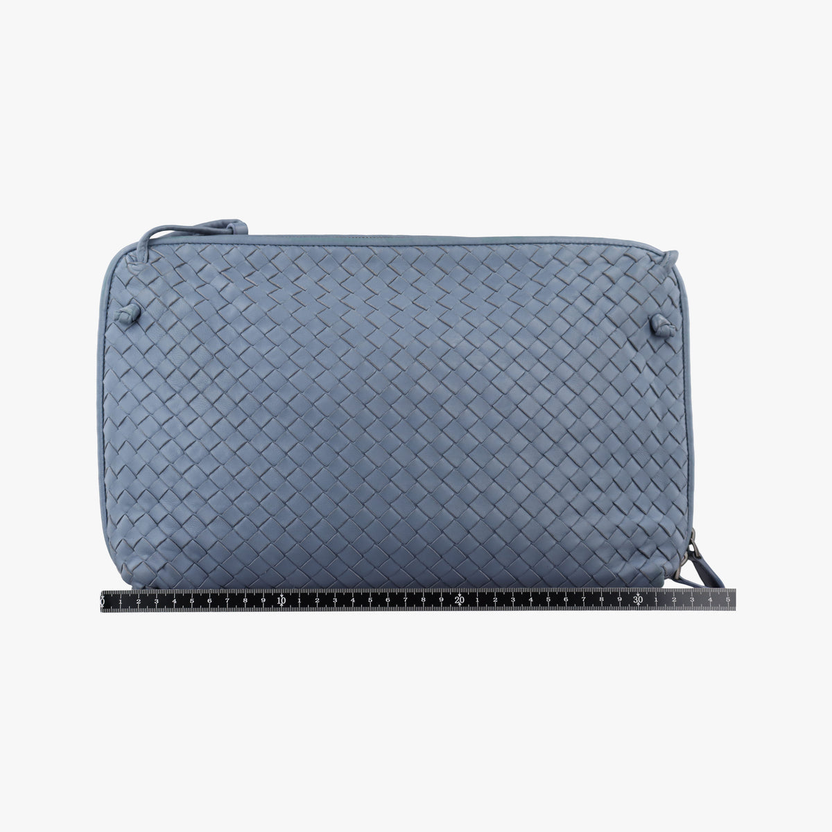 Pre-owned Bottega Veneta Nodini Blue lambskin  shoulderbag | stylenewstar