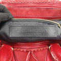 Pre-owned Burberry Prorsum Shrimpton Tassel Red Grained Calfskin × Suede  handbag | stylenewstar