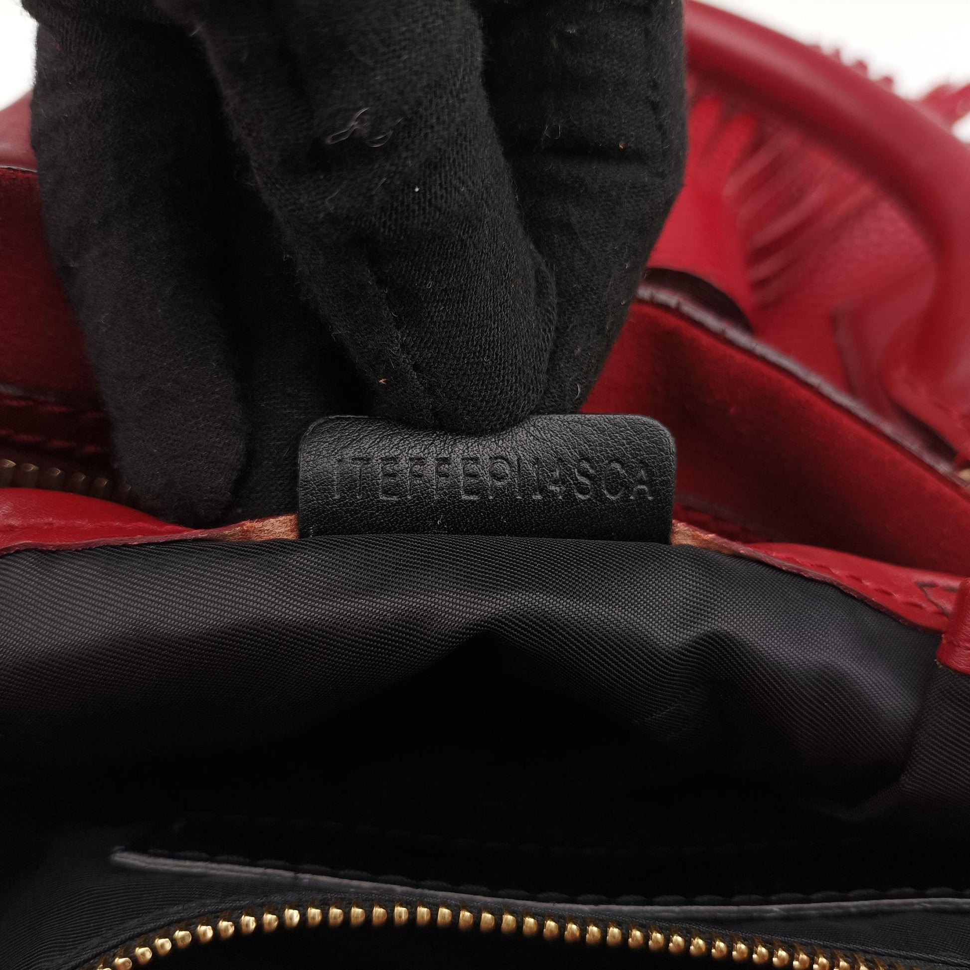 Pre-owned Burberry Prorsum Shrimpton Tassel Red Grained Calfskin × Suede  handbag | stylenewstar