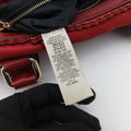 Pre-owned Burberry Prorsum Shrimpton Tassel Red Grained Calfskin × Suede  handbag | stylenewstar