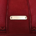 Pre-owned Burberry Prorsum Shrimpton Tassel Red Grained Calfskin × Suede  handbag | stylenewstar