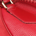 Pre-owned Burberry Prorsum Shrimpton Tassel Red Grained Calfskin × Suede  handbag | stylenewstar