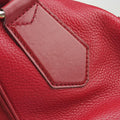 Pre-owned Burberry Prorsum Shrimpton Tassel Red Grained Calfskin × Suede  handbag | stylenewstar
