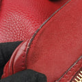 Pre-owned Burberry Prorsum Shrimpton Tassel Red Grained Calfskin × Suede  handbag | stylenewstar