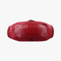 Pre-owned Burberry Prorsum Shrimpton Tassel Red Grained Calfskin × Suede  handbag | stylenewstar
