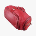 Pre-owned Burberry Prorsum Shrimpton Tassel Red Grained Calfskin × Suede  handbag | stylenewstar