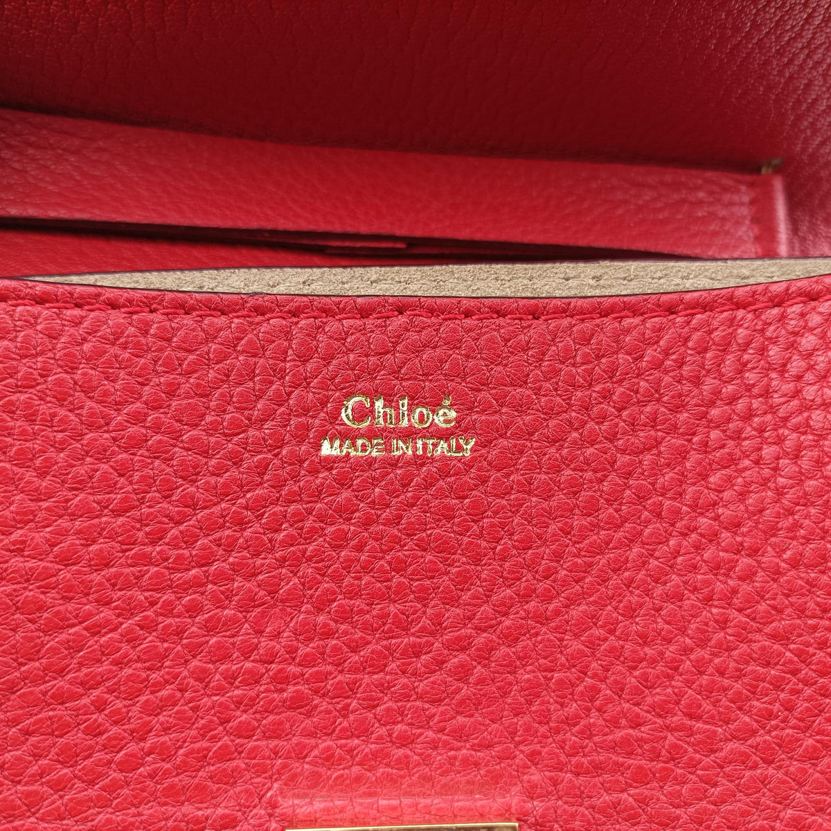 Secondhand Chloe DREW Red Leather  shoulderbag | stylenewstar
