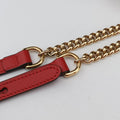 GG flora Padlock Bamboo beige×red×multi PVC coated canvas×Leather 603221 A033033500GGアップル パドロック バンブー ベージュ×レッド×マルチ PVCコーティングキャンバス×レザー 603221 A033033500