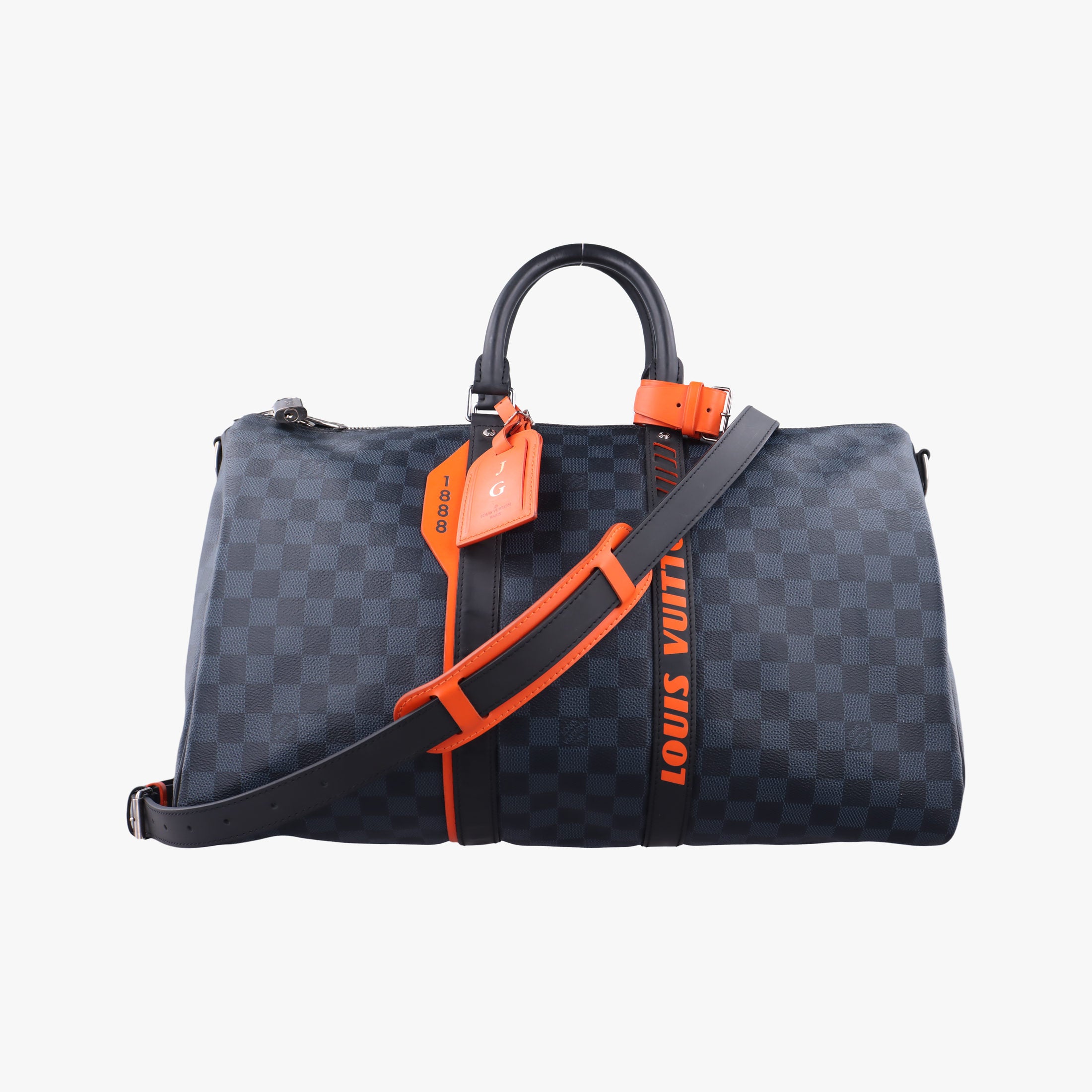 Keepall Bandouliere 45 Noir Damier Graphite N40166 DR1179 IC Chipキーポルバンドリエール45 ノワール ダミエグラフィット N40166 DR1179 ICチップ