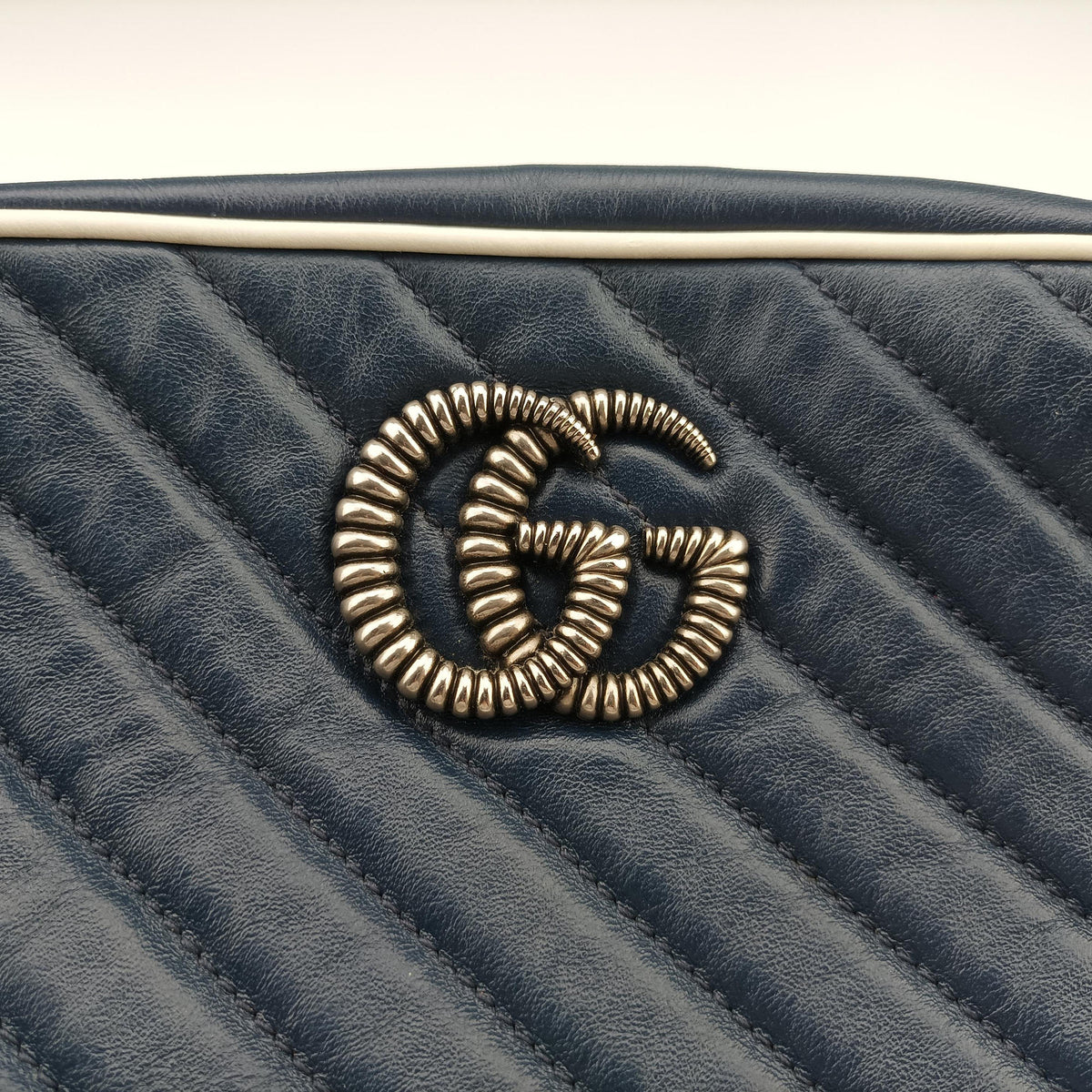 GG Marmont Blue Leather 447632 C031346796GGマーモント ブルー レザー 447632 C031346796