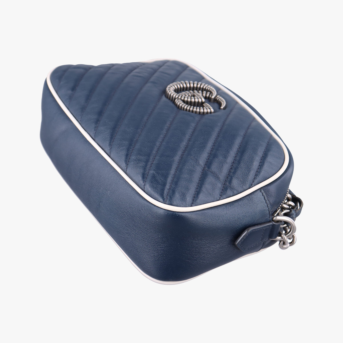 GG Marmont Blue Leather 447632 C031346796GGマーモント ブルー レザー 447632 C031346796