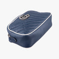GG Marmont Blue Leather 447632 C031346796GGマーモント ブルー レザー 447632 C031346796