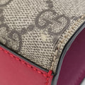 Padlock Beige×red×pink PVC coated canvas×Leather 409487 F023667693パドロック ベージュ×レッド×ピンク PVCコーティングキャンバス×レザー 409487 F023667693