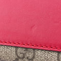 Padlock Beige×red×pink PVC coated canvas×Leather 409487 F023667693パドロック ベージュ×レッド×ピンク PVCコーティングキャンバス×レザー 409487 F023667693