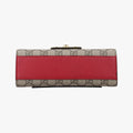 Padlock Beige×red×pink PVC coated canvas×Leather 409487 F023667693パドロック ベージュ×レッド×ピンク PVCコーティングキャンバス×レザー 409487 F023667693