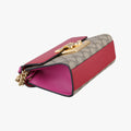 Padlock Beige×red×pink PVC coated canvas×Leather 409487 F023667693パドロック ベージュ×レッド×ピンク PVCコーティングキャンバス×レザー 409487 F023667693