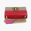 Padlock Beige×red×pink PVC coated canvas×Leather 409487 F023667693パドロック ベージュ×レッド×ピンク PVCコーティングキャンバス×レザー 409487 F023667693