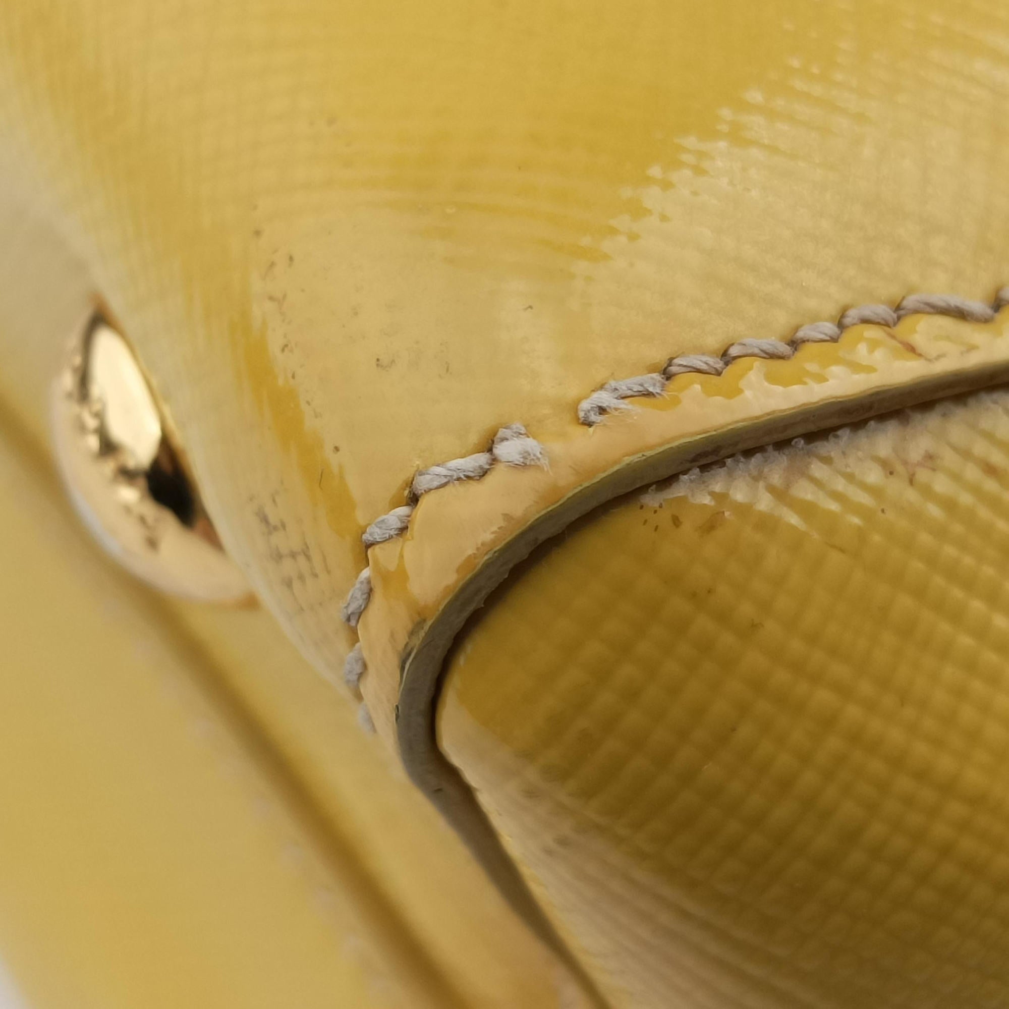 Parabole Tote Yellow SAFFIANO Leather BN2411 7 Bパラボラトート イエロー サフィアーノレザー BN2411 7 B