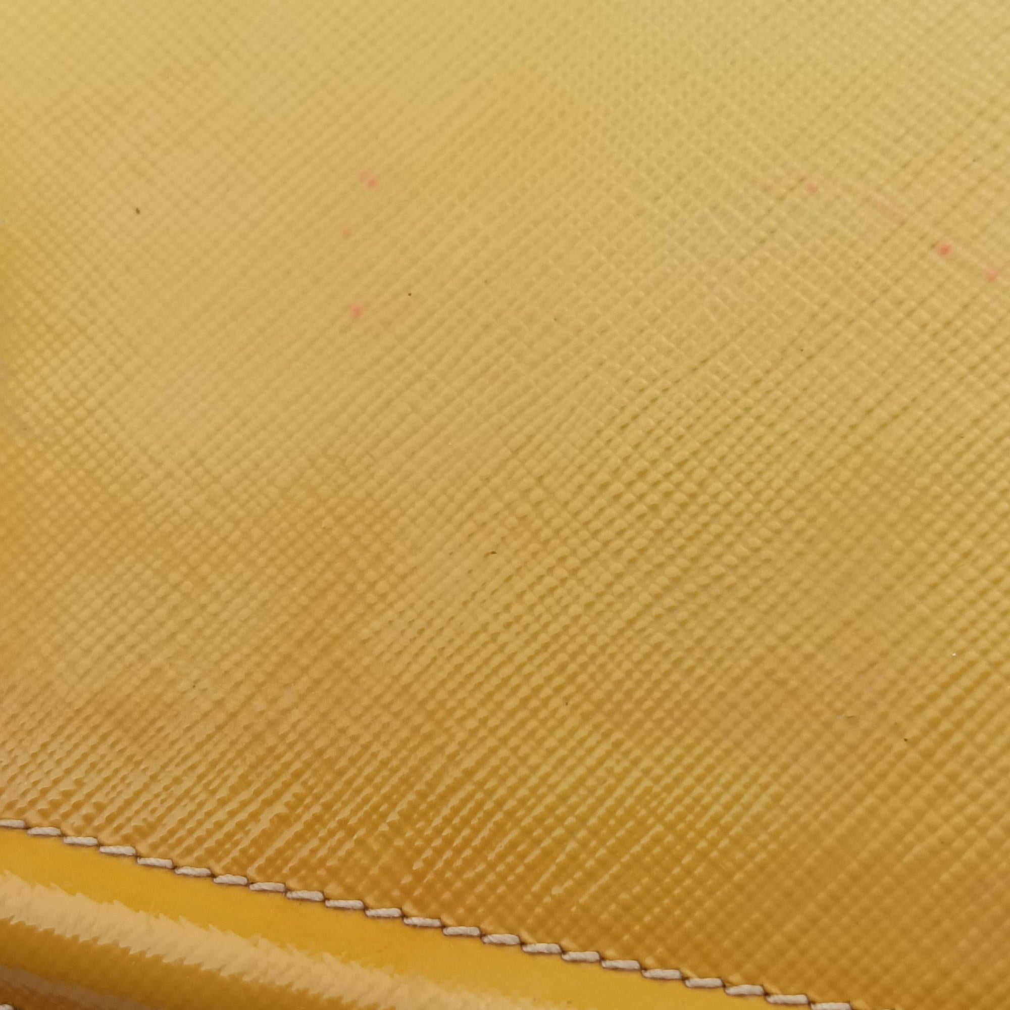 Parabole Tote Yellow SAFFIANO Leather BN2411 7 Bパラボラトート イエロー サフィアーノレザー BN2411 7 B