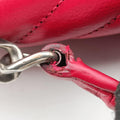 Pre-owned Yves Saint Laurent COLLEGE Red Leather 428056 shoulderbag | stylenewstar
