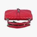 Pre-owned Yves Saint Laurent COLLEGE Red Leather 428056 shoulderbag | stylenewstar