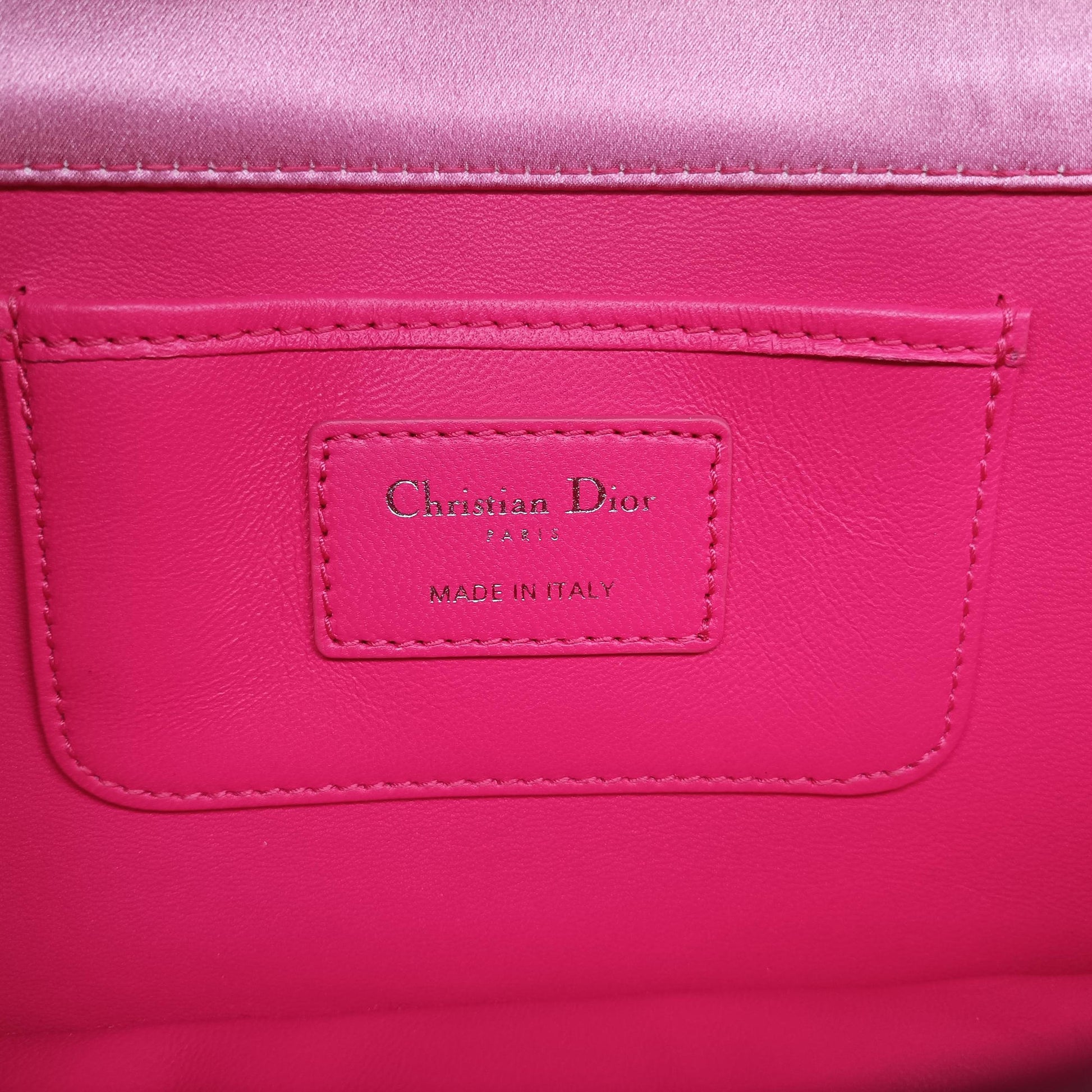 Christian Dior Parfums Promotional Clutch Pouch Pink Satin 11-MA-0145ディオール ノベルティ 2つ折りクラッチポーチ ピンク サテン 11-MA-0145