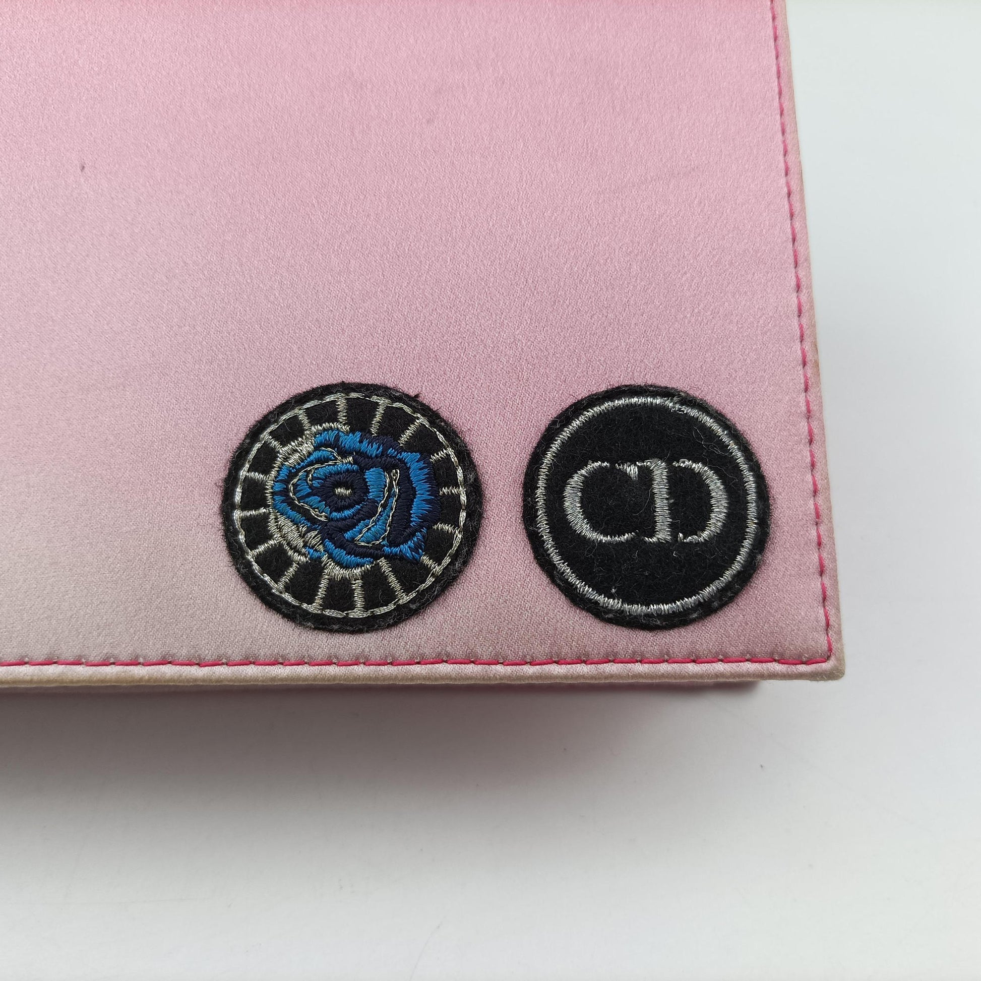 Christian Dior Parfums Promotional Clutch Pouch Pink Satin 11-MA-0145ディオール ノベルティ 2つ折りクラッチポーチ ピンク サテン 11-MA-0145