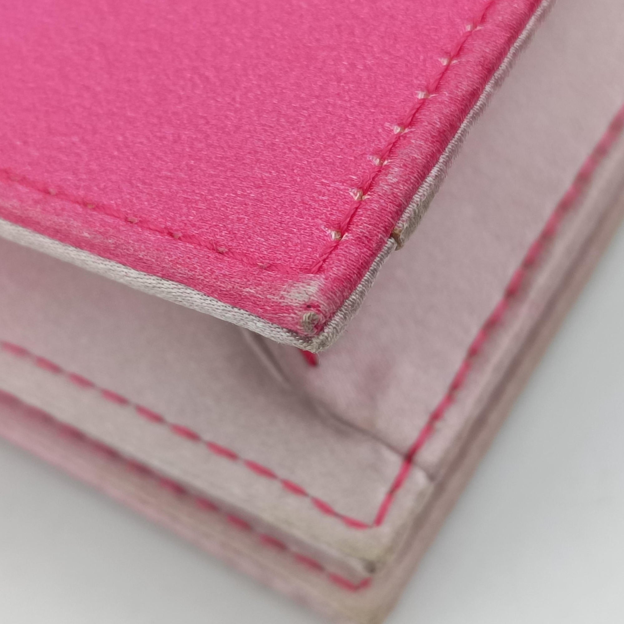 Christian Dior Parfums Promotional Clutch Pouch Pink Satin 11-MA-0145ディオール ノベルティ 2つ折りクラッチポーチ ピンク サテン 11-MA-0145