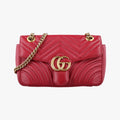 GG Marmont Red Leather 443497 G024674891GGマーモント レッド レザー 443497 G024674891