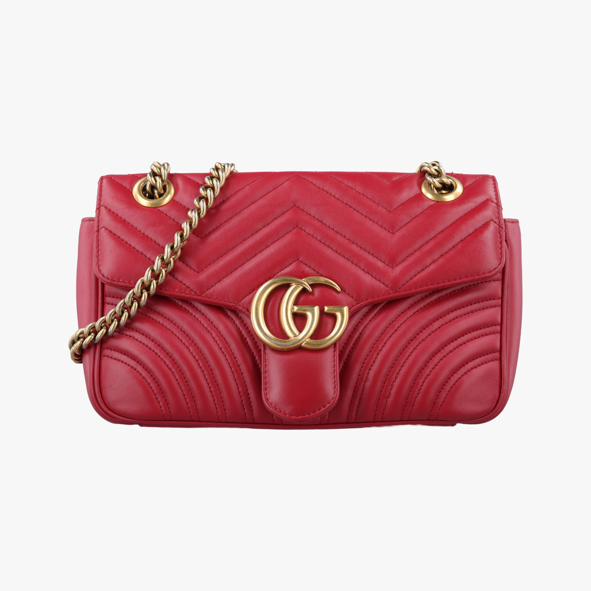 GG Marmont Red Leather 443497 G024674891GGマーモント レッド レザー 443497 G024674891