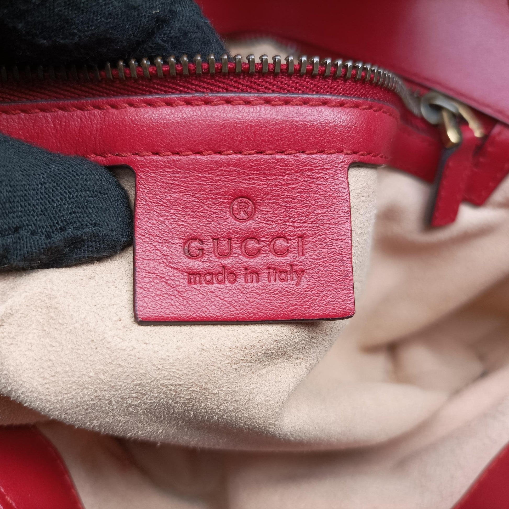 GG Marmont Red Leather 443497 G024674891GGマーモント レッド レザー 443497 G024674891