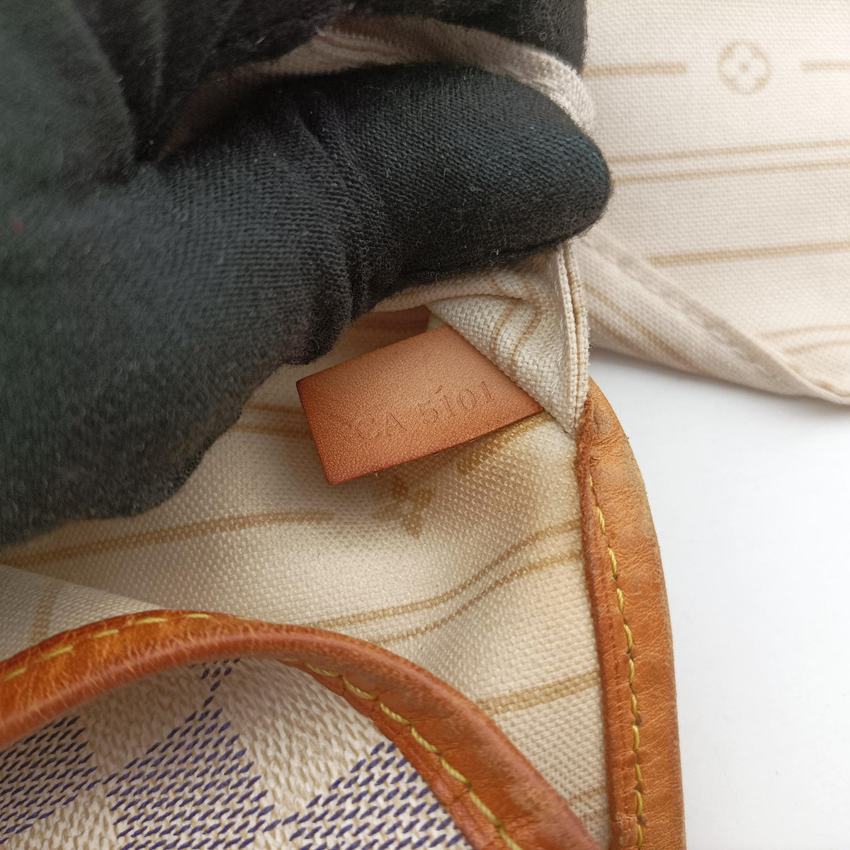Neverfull MM Azur Damier Canvas N51107 CA5101ネヴァーフルMM アズール ダミエキャンバス N51107 CA5101