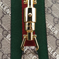 Balenciaga collaboration The Hacker Project Jackie 1961 beige×red×green PVC coated canvas 636706 B036566438バレンシアガ コラボ ザ ハッカー プロジェクト ジャッキー 1961 ベージュ×レッド×グリーン PVCコーティングキャンバス 636706 B036566438