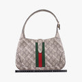 Balenciaga collaboration The Hacker Project Jackie 1961 beige×red×green PVC coated canvas 636706 B036566438バレンシアガ コラボ ザ ハッカー プロジェクト ジャッキー 1961 ベージュ×レッド×グリーン PVCコーティングキャンバス 636706 B036566438