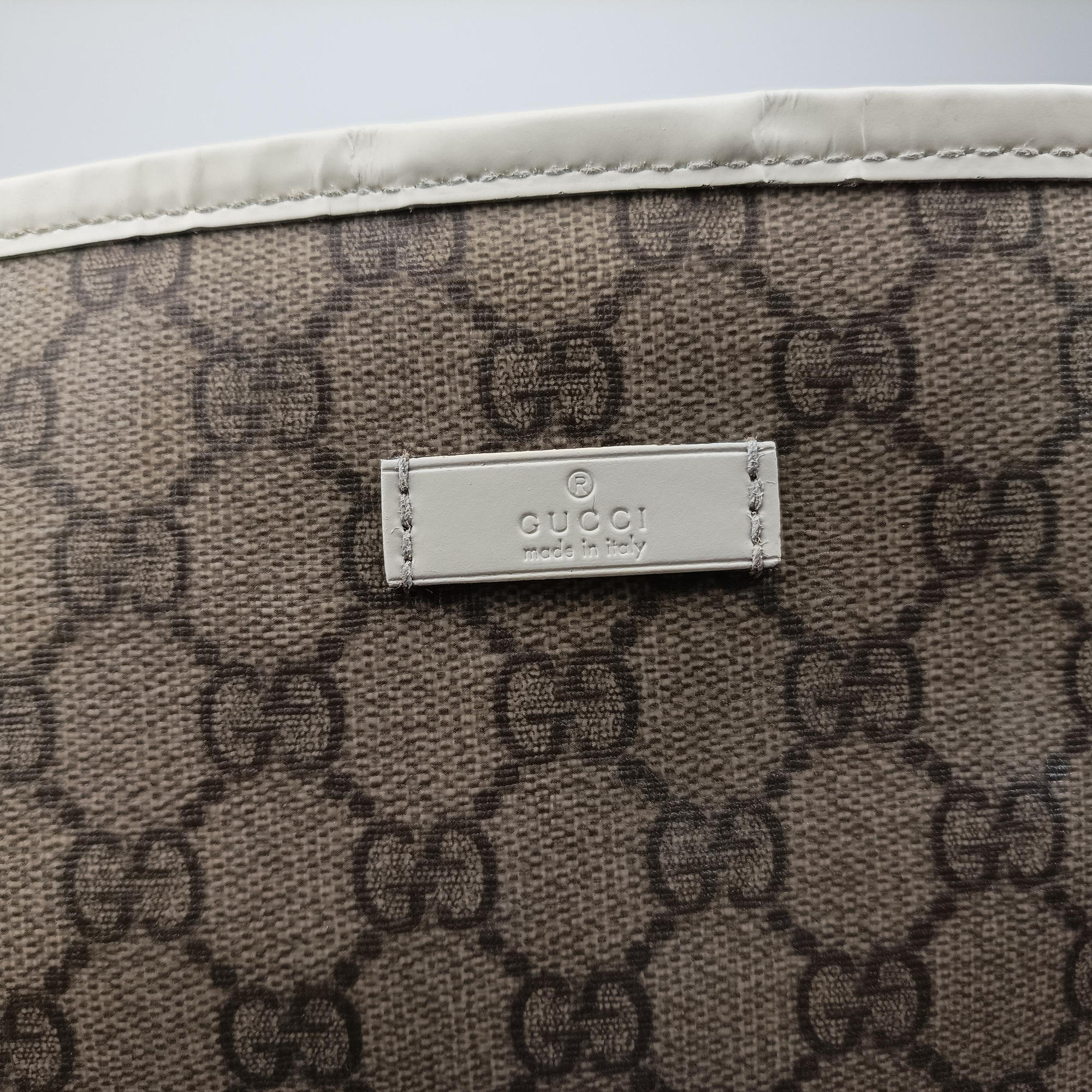 GG Supreme GG Plus heart flower beige×white PVC coated canvas×Leather 197953 C2795417GGスプリーム GGプラス ハート フラワー ベージュ×ホワイト PVCコーティングキャンバス×レザー 197953 C2795417