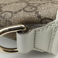 GG Supreme GG Plus heart flower beige×white PVC coated canvas×Leather 197953 C2795417GGスプリーム GGプラス ハート フラワー ベージュ×ホワイト PVCコーティングキャンバス×レザー 197953 C2795417