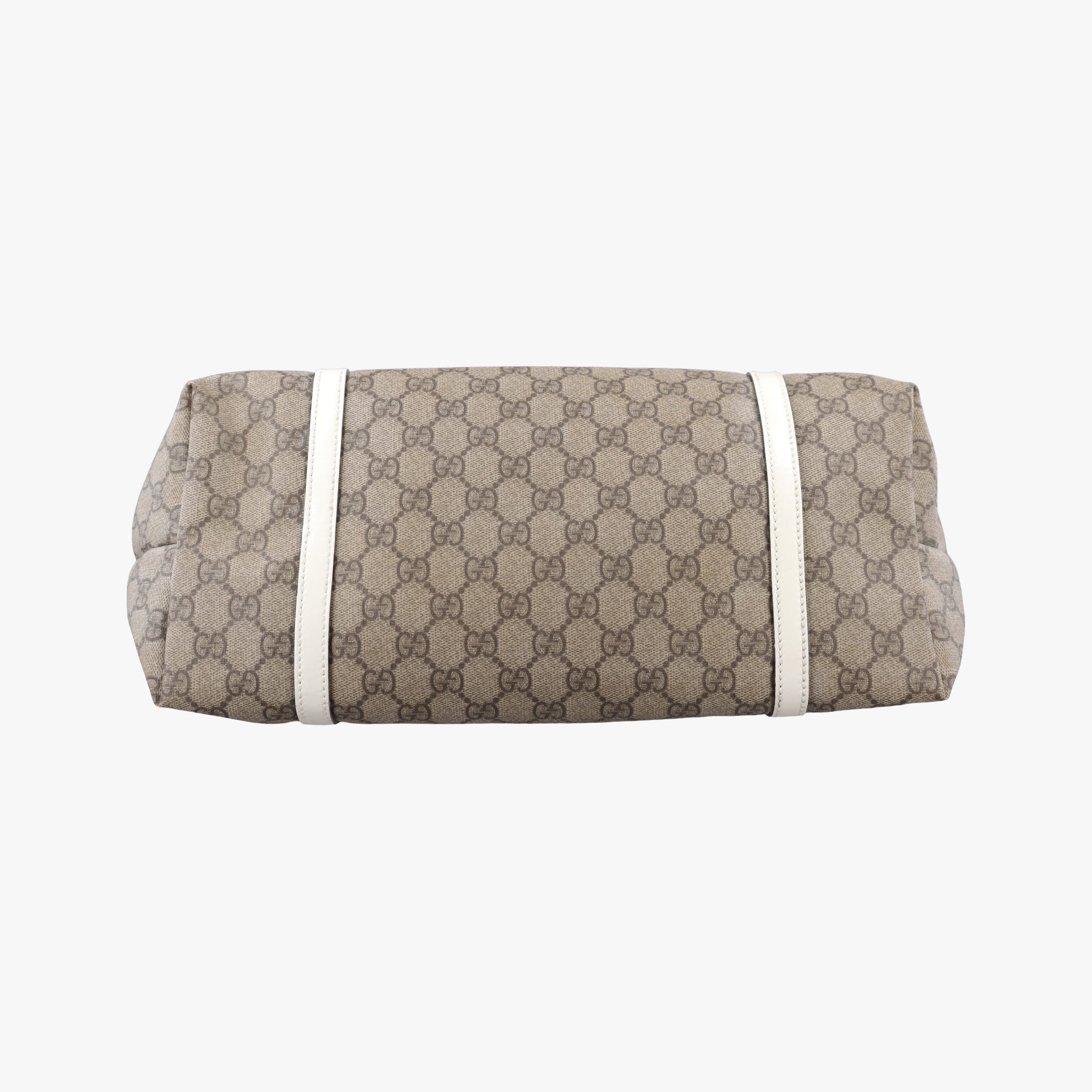 GG Supreme GG Plus heart flower beige×white PVC coated canvas×Leather 197953 C2795417GGスプリーム GGプラス ハート フラワー ベージュ×ホワイト PVCコーティングキャンバス×レザー 197953 C2795417