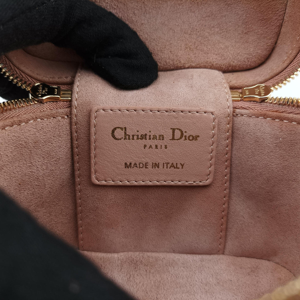 Lady Dior micro vanity Pink lambskin Lot number unknownレディディオール マイクロ ヴァニティ ピンク ラムスキン 製番不明