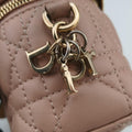 Lady Dior micro vanity Pink lambskin Lot number unknownレディディオール マイクロ ヴァニティ ピンク ラムスキン 製番不明