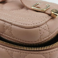 Lady Dior micro vanity Pink lambskin Lot number unknownレディディオール マイクロ ヴァニティ ピンク ラムスキン 製番不明