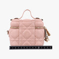 Lady Dior micro vanity Pink lambskin Lot number unknownレディディオール マイクロ ヴァニティ ピンク ラムスキン 製番不明