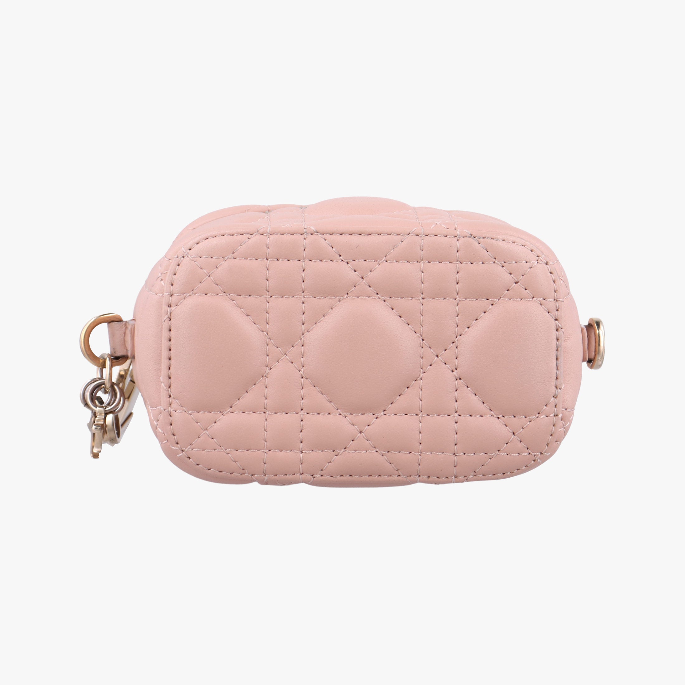 Lady Dior micro vanity Pink lambskin Lot number unknownレディディオール マイクロ ヴァニティ ピンク ラムスキン 製番不明