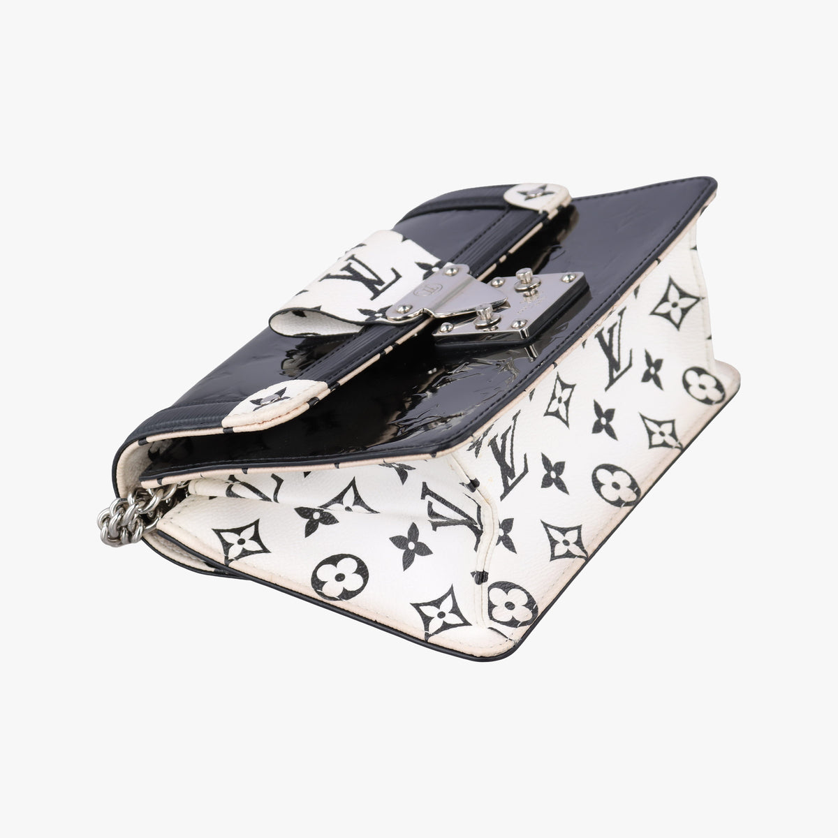 Wynwood PM Noir × White Monogram Canvas×Vernis×Epi M90445 NZ2119 IC Chipワインウッド PM ノワール×ホワイト モノグラムキャンバス×ヴェルニ×エピ M90445 NZ2119 ICチップ