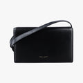 Pre-owned Yves Saint Laurent classic simple logo Black Leather 769162 shoulderbag | stylenewstar