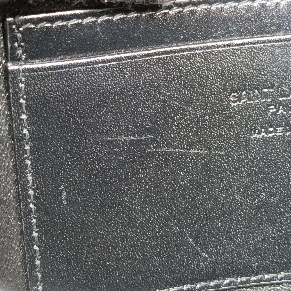 Pre-owned Yves Saint Laurent classic simple logo Black Leather 769162 shoulderbag | stylenewstar