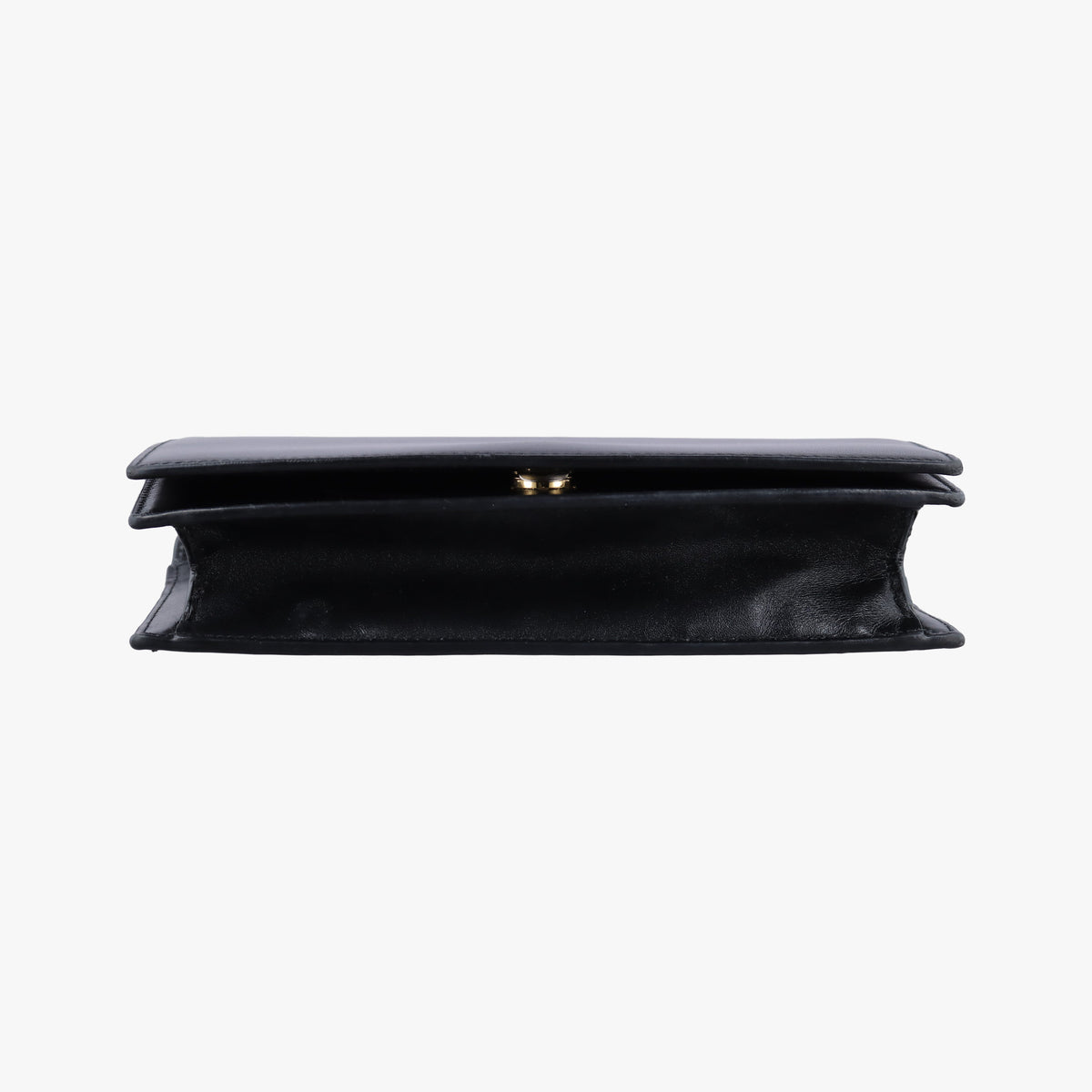 Pre-owned Yves Saint Laurent classic simple logo Black Leather 769162 shoulderbag | stylenewstar