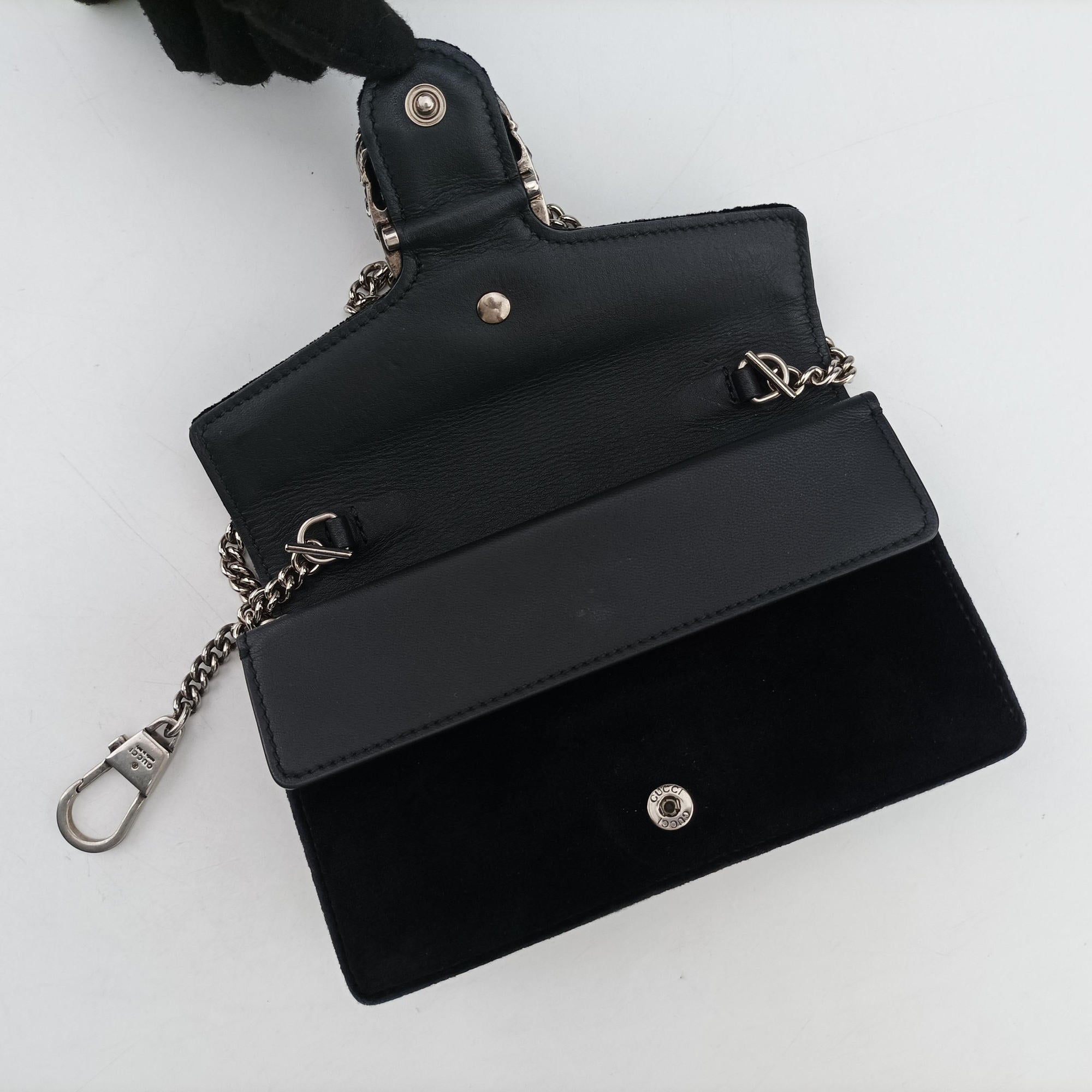 Dionysus Black velour×Leather 476432 ディオニュソス ブラック ベロア×レザー 476432 